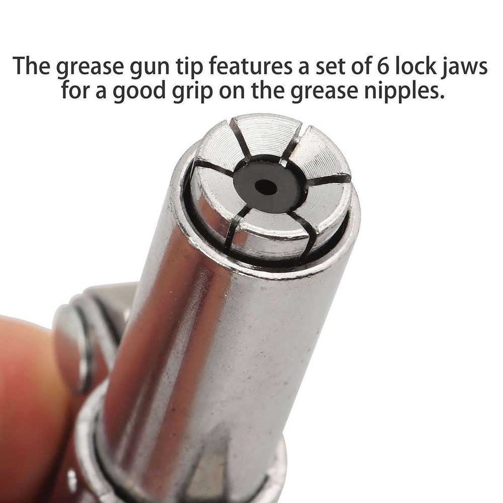 High Pressure Grease Gun Coupler Tip Quick Release Lock Oil Injection Nozzle Kit