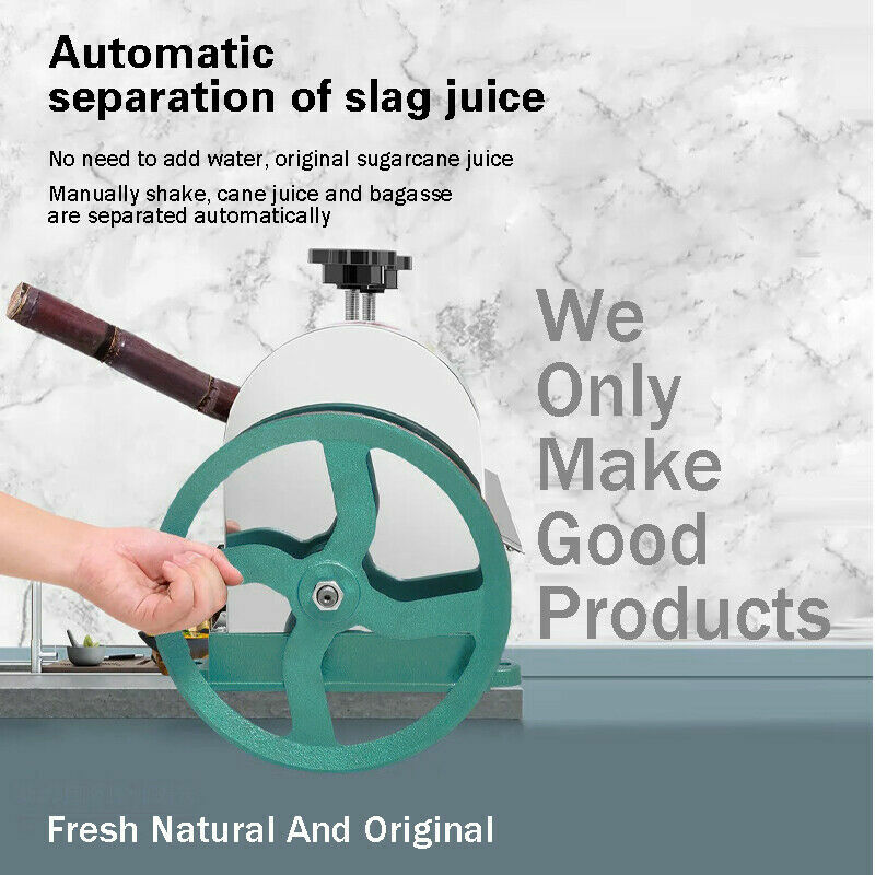 Commercial Sugar Cane Juicer S/S Sugarcane Press Extractor Machine 110Lb/h