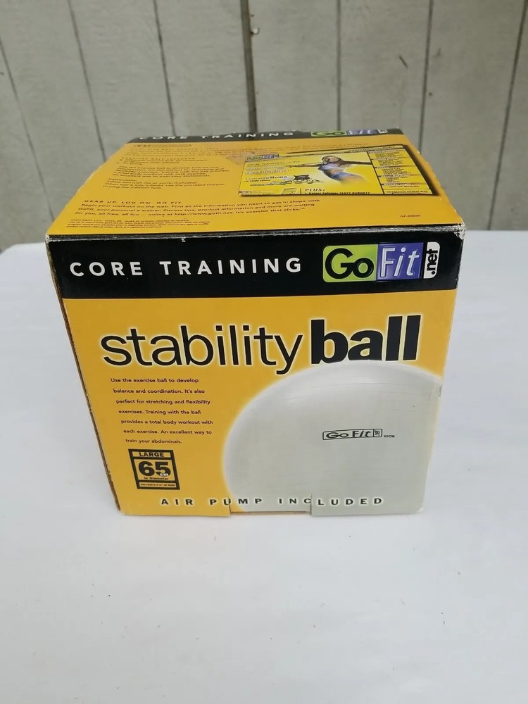 Go Fit Core Training Stability Ball, Large 65cm NIOB