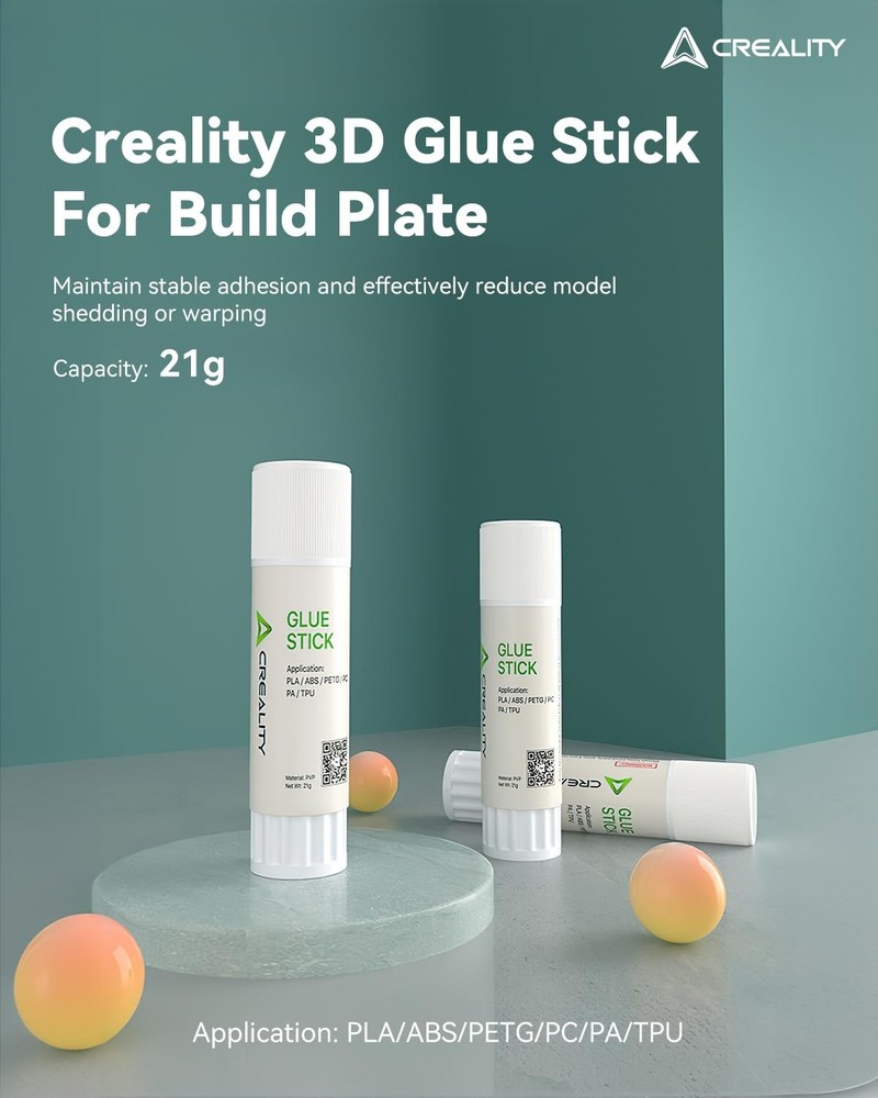 PVP Glue Sticks for 3D Printing - Low Odor, Easy Application, 4 Pack