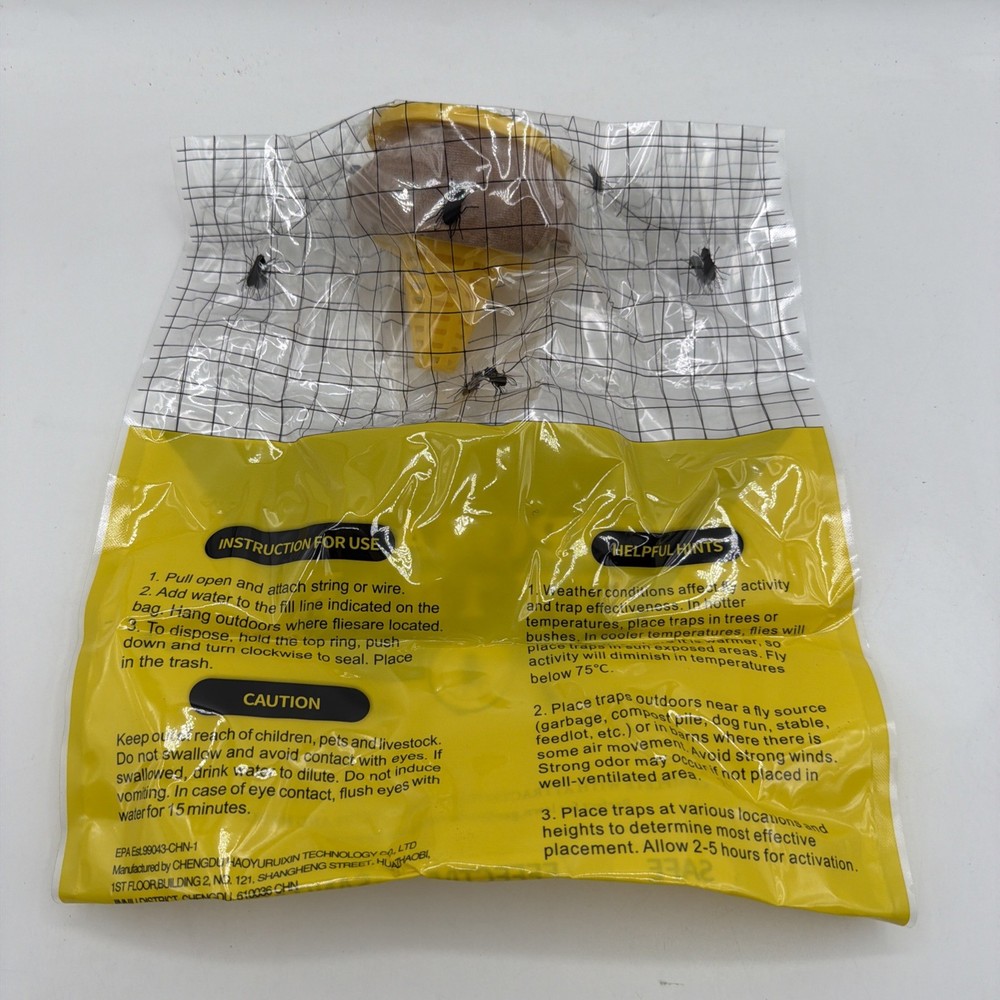 Outdoor Disposable Fly Trap / Fly Catcher 5 Pack