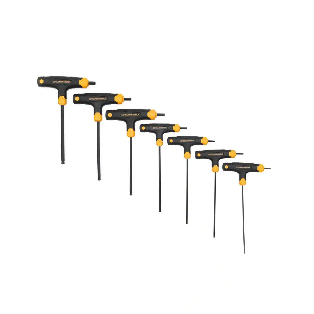 SAE Ball End T-Handle Hex Key Set (7-Piece)