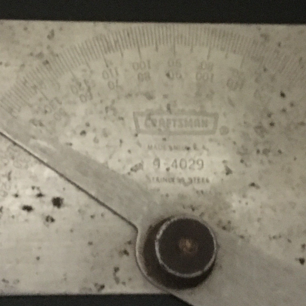 Craftsman USA 9-4029 Stainless Steel Protractor