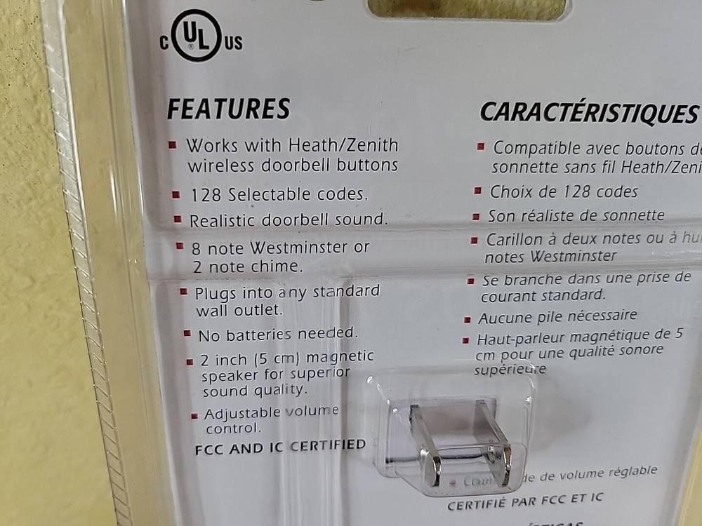 Heath Zenith Add-on Accessory Chime Plug-in SL-6196-B