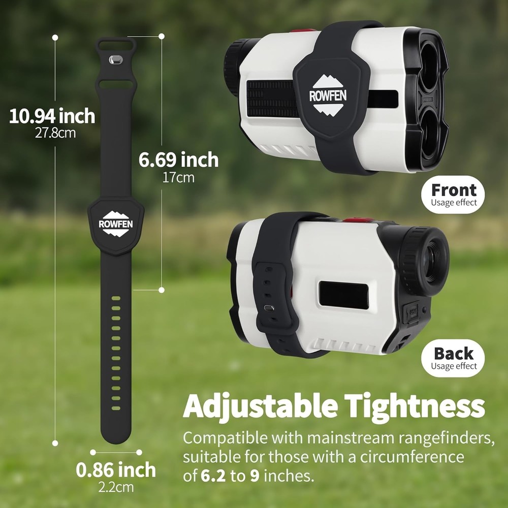 Universal Golf Rangefinder Magnetic Strap – Strong Silicone Holder, Adjustable