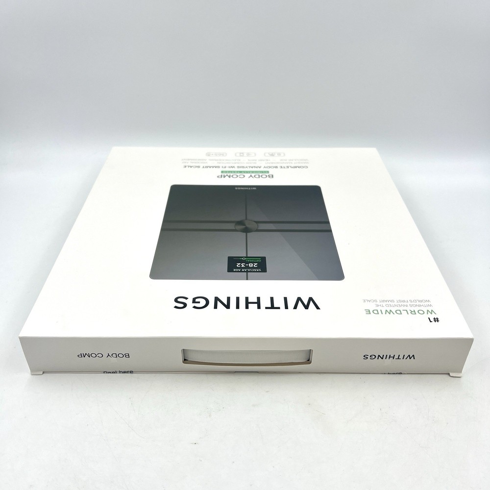 Withings - Body Comp Complete Body Analysis Smart Wi-Fi Scale - Black