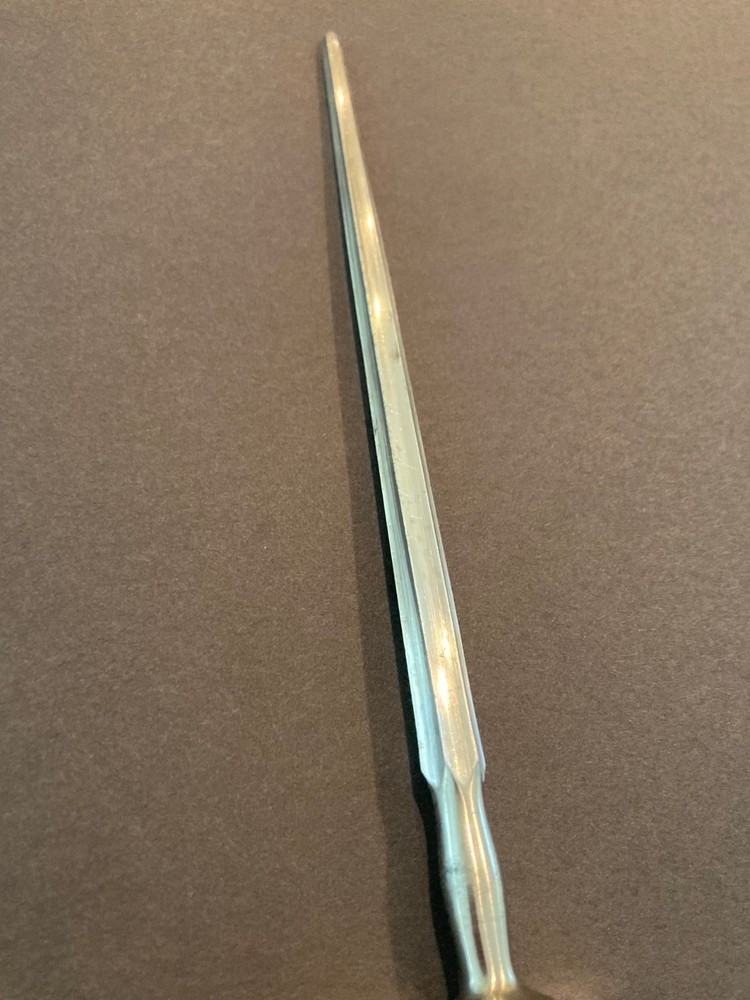 1847 Rogers Bros Ancestral 1924 Silverplate Carving Set Knife & Sharper & Fork!