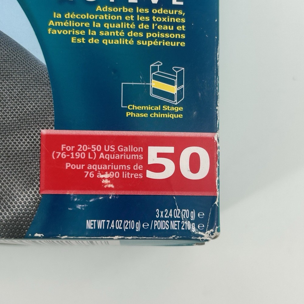 Aquarium Activated Carbon Filter Inserts Size 50 3 count AquaClear Fast Shipping