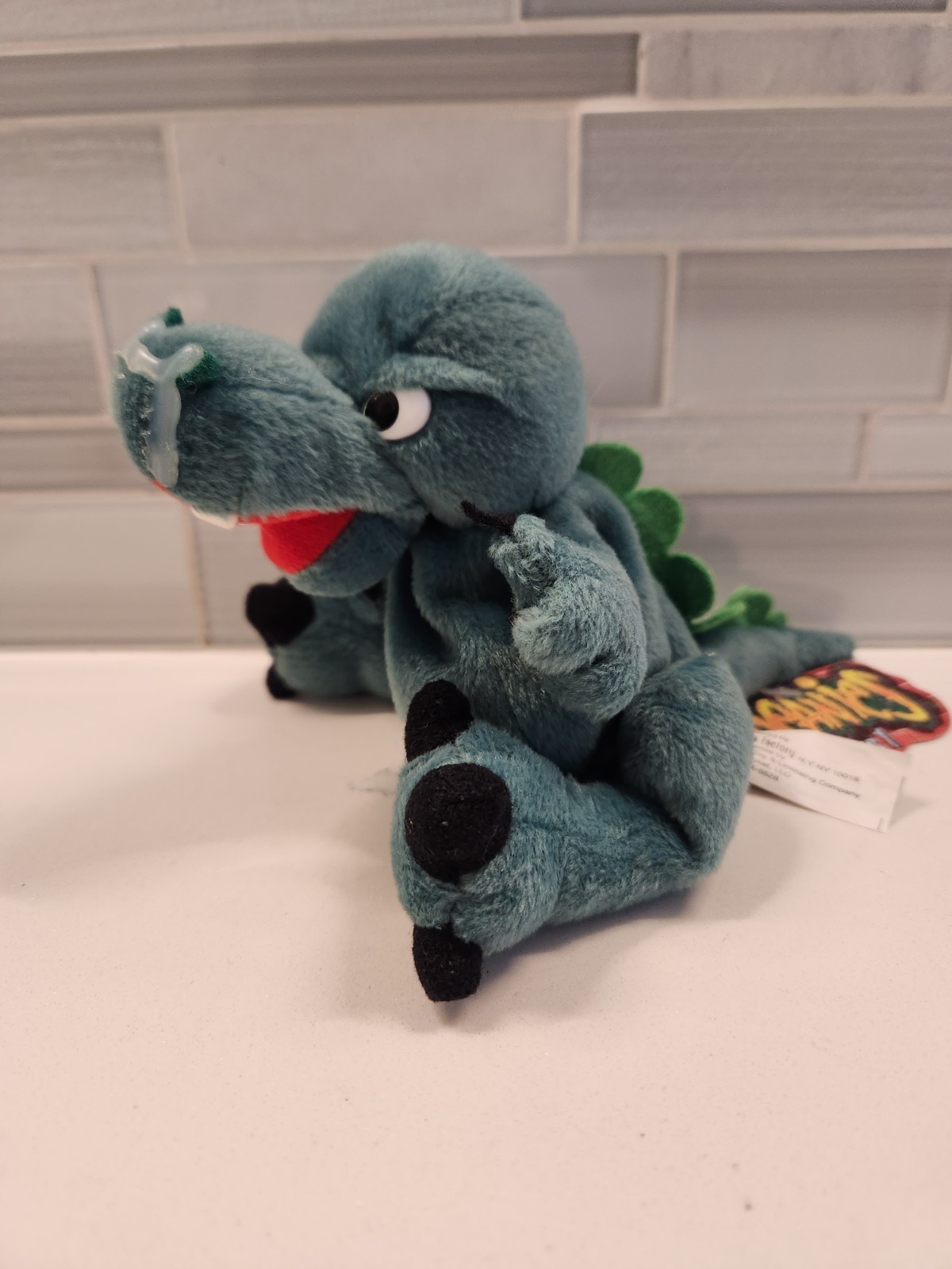 Boris the Mucousaurus Meanies Series 1 7" Plush 1997 Idea Factory Godzilla Spoof