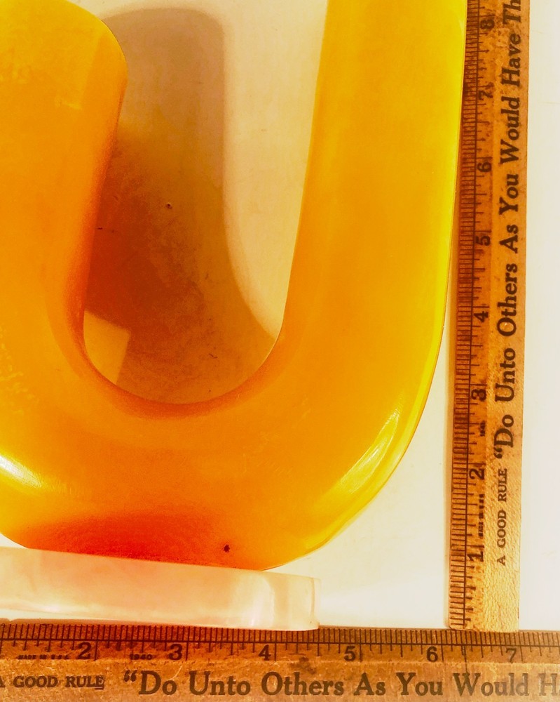 Vintage Butterscotch Bakelite Candle Holder Nice!