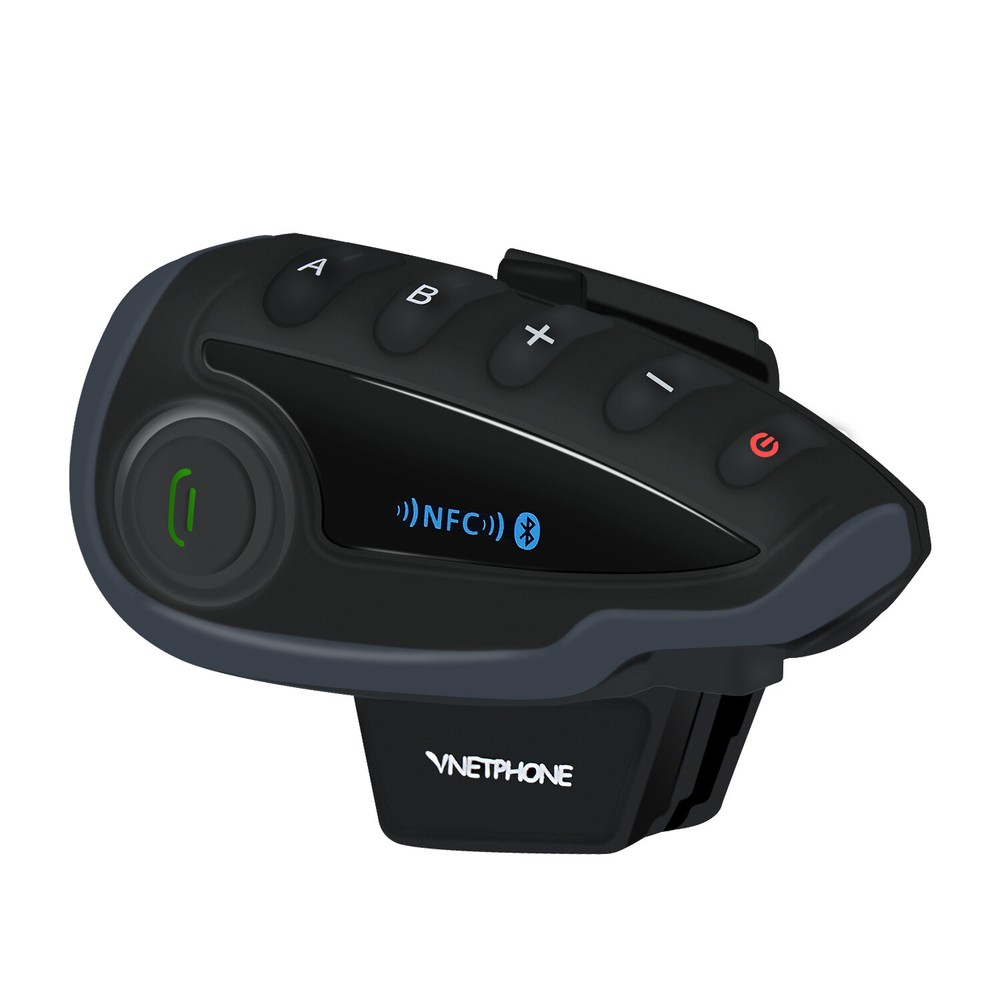 2Set Motorcycle Bluetooth Intercom Headset Headphone for Helmet NFC FM GPS