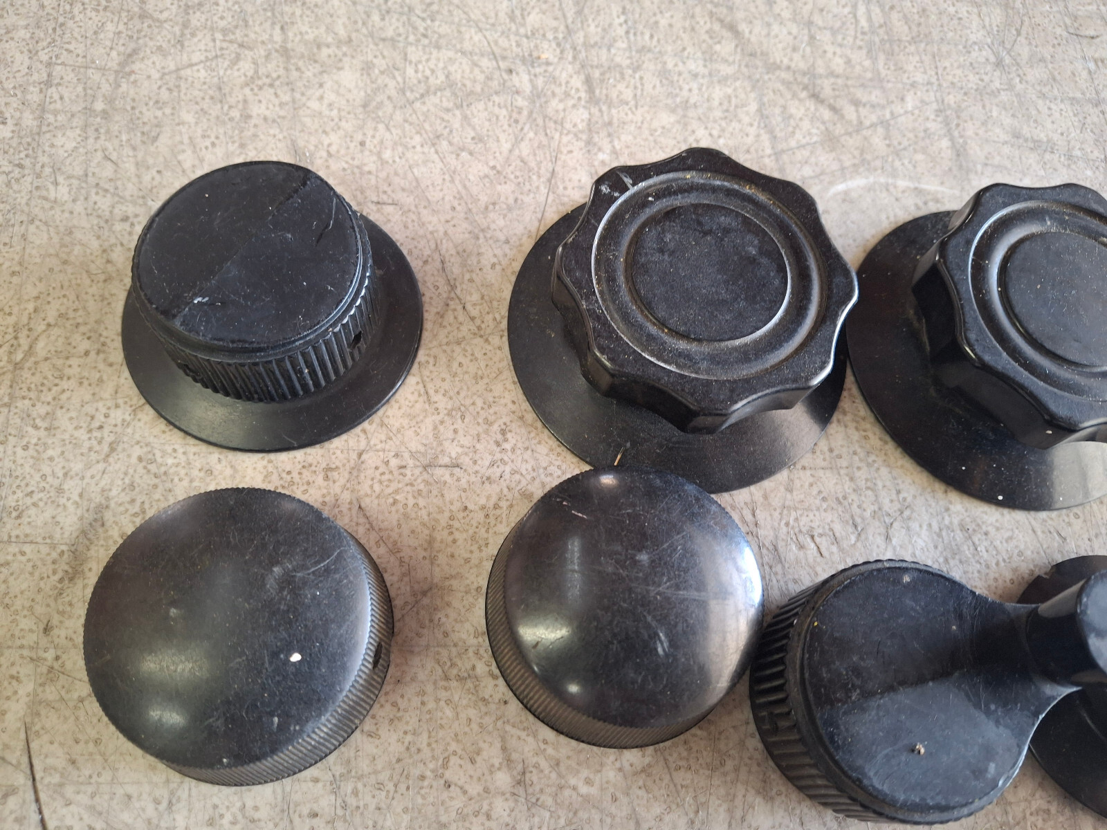 Lot of 40 Vintage Ham Radio Dials Indicator Knobs