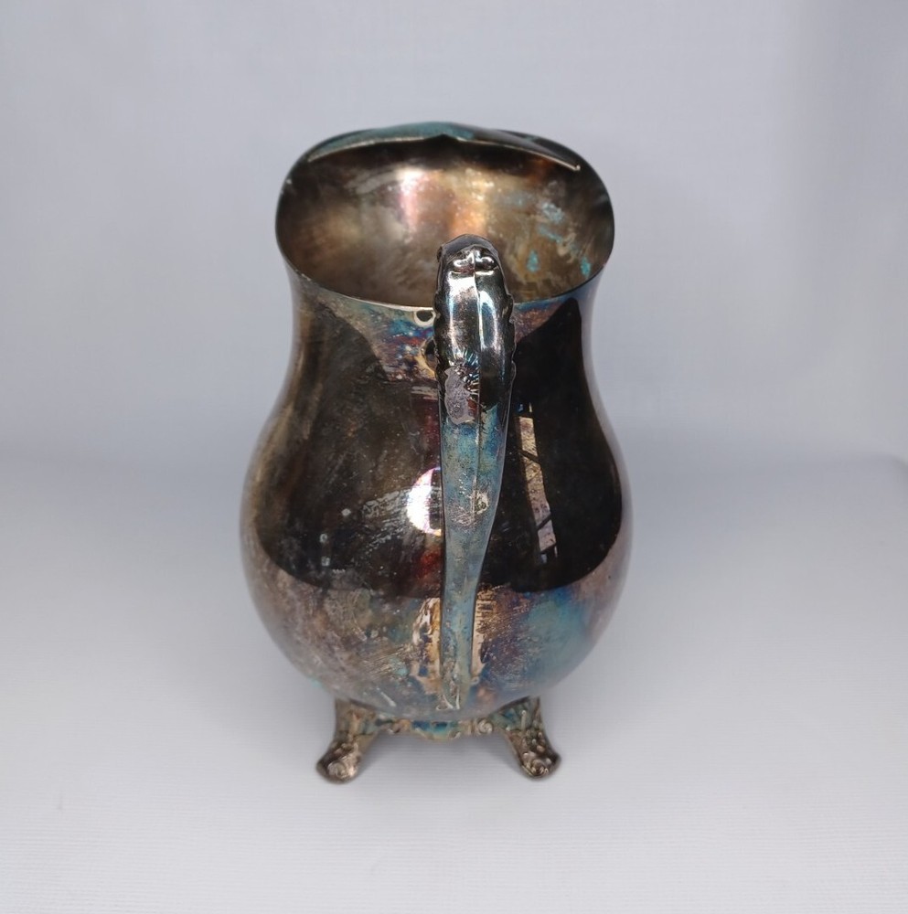 F B Rogers Silver Company Silver Pitcher Handle & Footed
