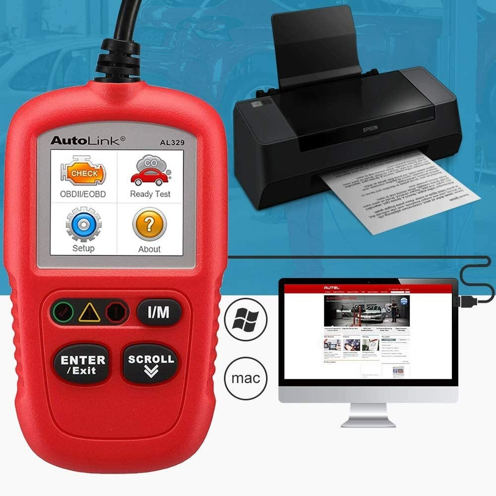 Autel AL329 OBD2 Car Engine Error Code Reader Scanner Diagnostic Tool
