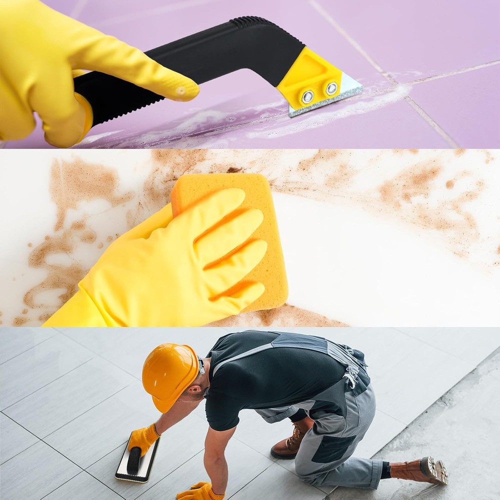 11 Pcs Grout Float Sets Include 9.5 x 4 Inch Molded Rubber Grout Float