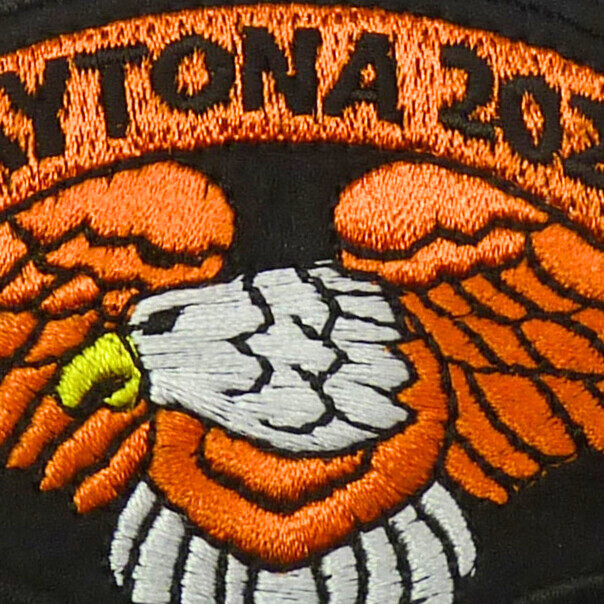 2026 Daytona Bike Week Orange Eagle Sew On Biker Rally Patch.