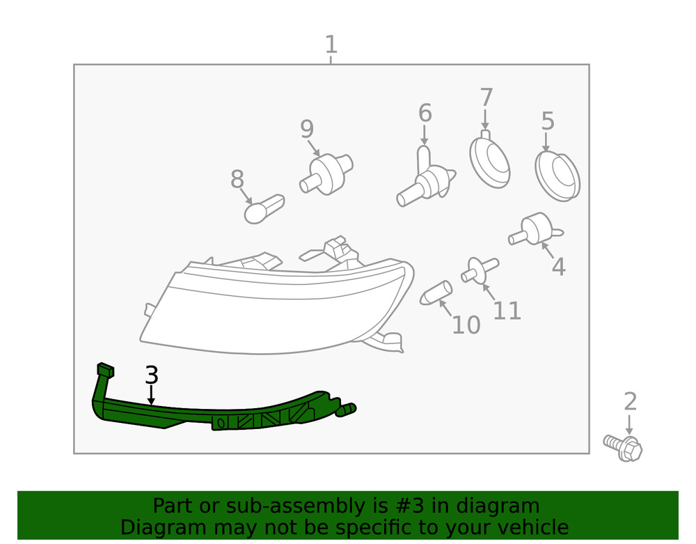 Genuine Ford Mount Bracket 6H6Z-17C973-AA