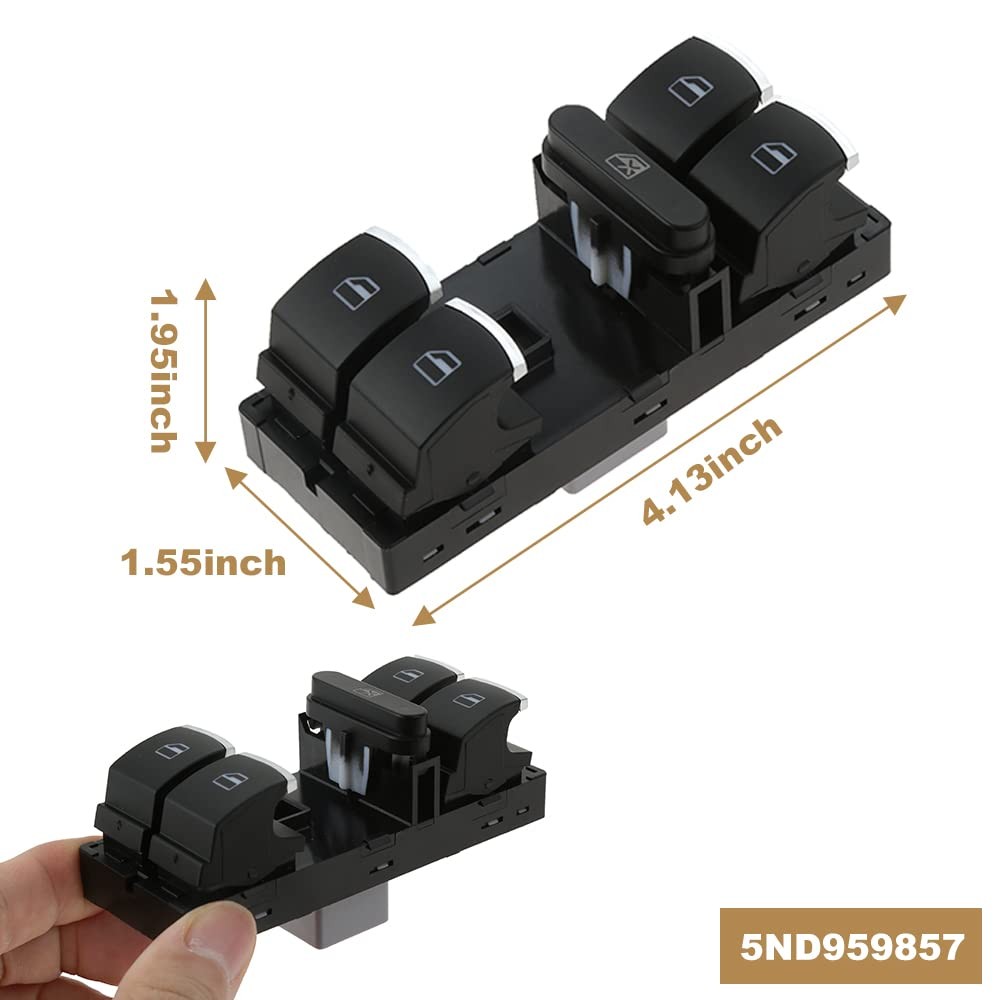 Driver Side Master Power Window Switch Panel Fit For 2006 2007 2008 VW Passat