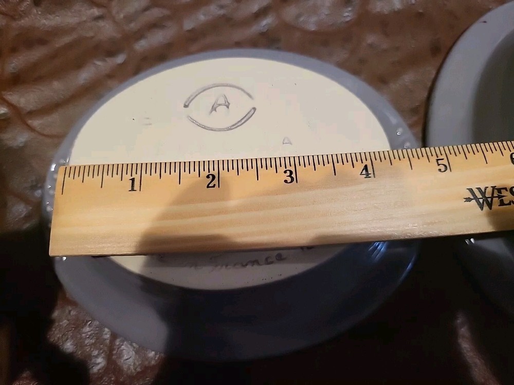 [2] Two Small APPOLIA Roasting Baking Individual Casseroles Grey. 8oz Cap.