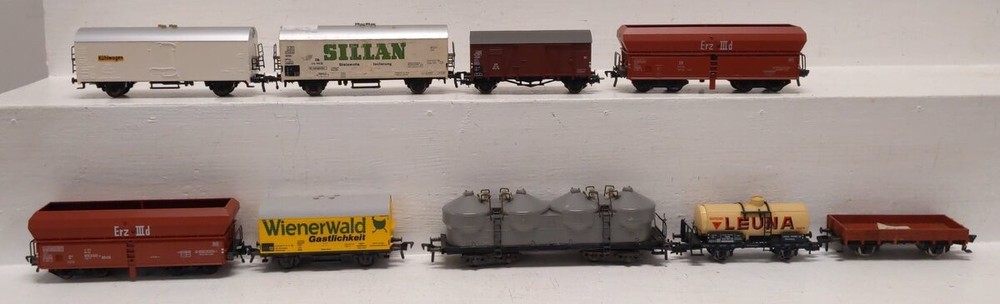 Fleischmann HO Scale Assorted Freight Cars [9] EX