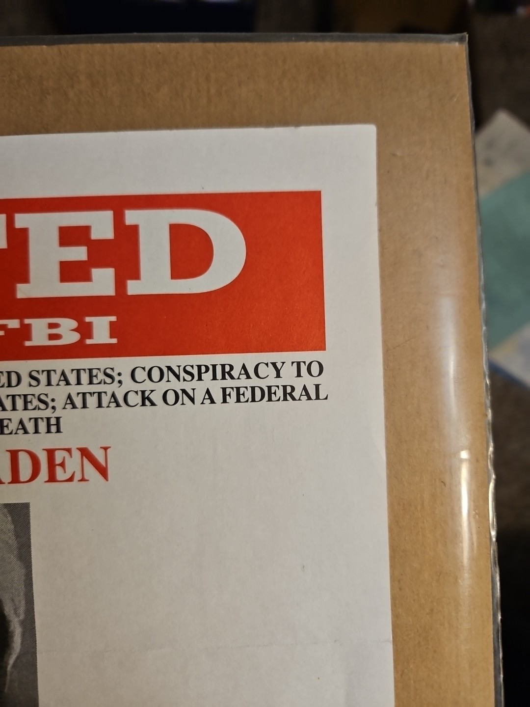 Original USAMA BIN LADEN FBI wanted Poster 3-29-99