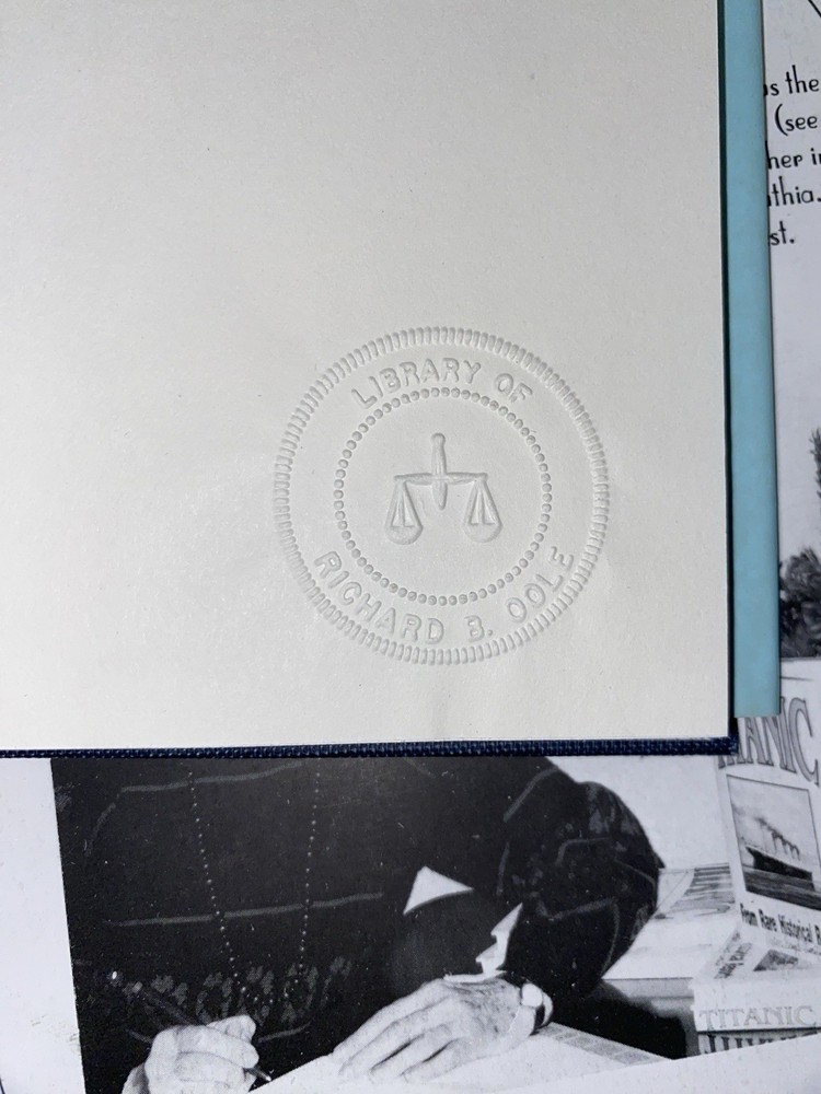 Signed Titanic books archive