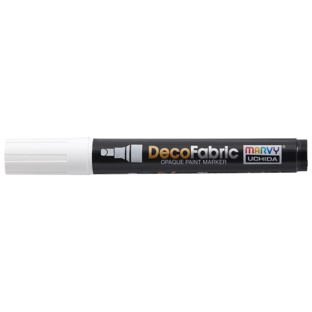 Uchida DecoFabric Opaque Paint Marker Chisel Tip-White
