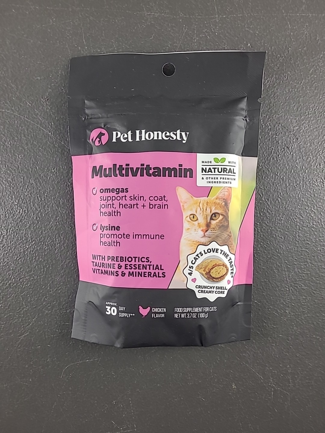 Lot Of 2 Multivitamin, For Cats, Chicken Flavor 3.7 oz (100 g)