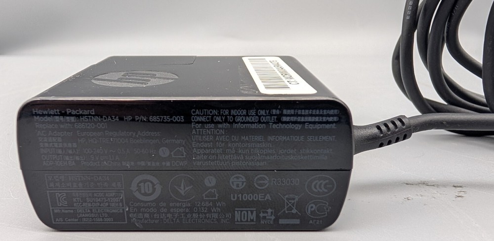 HP HSTNN-DA34 Power Adapter for Elitepad 900 G1