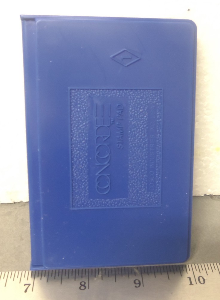 Concorde – Rubber Stamp Inking Pad in Plastic Case (NOS)