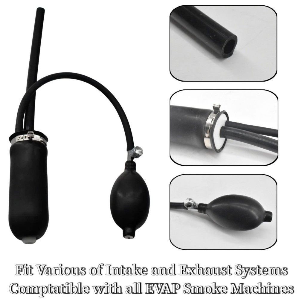 Csttler Universal Adapter, Smoke Machine Leak Detector Inflatable Bladder，...