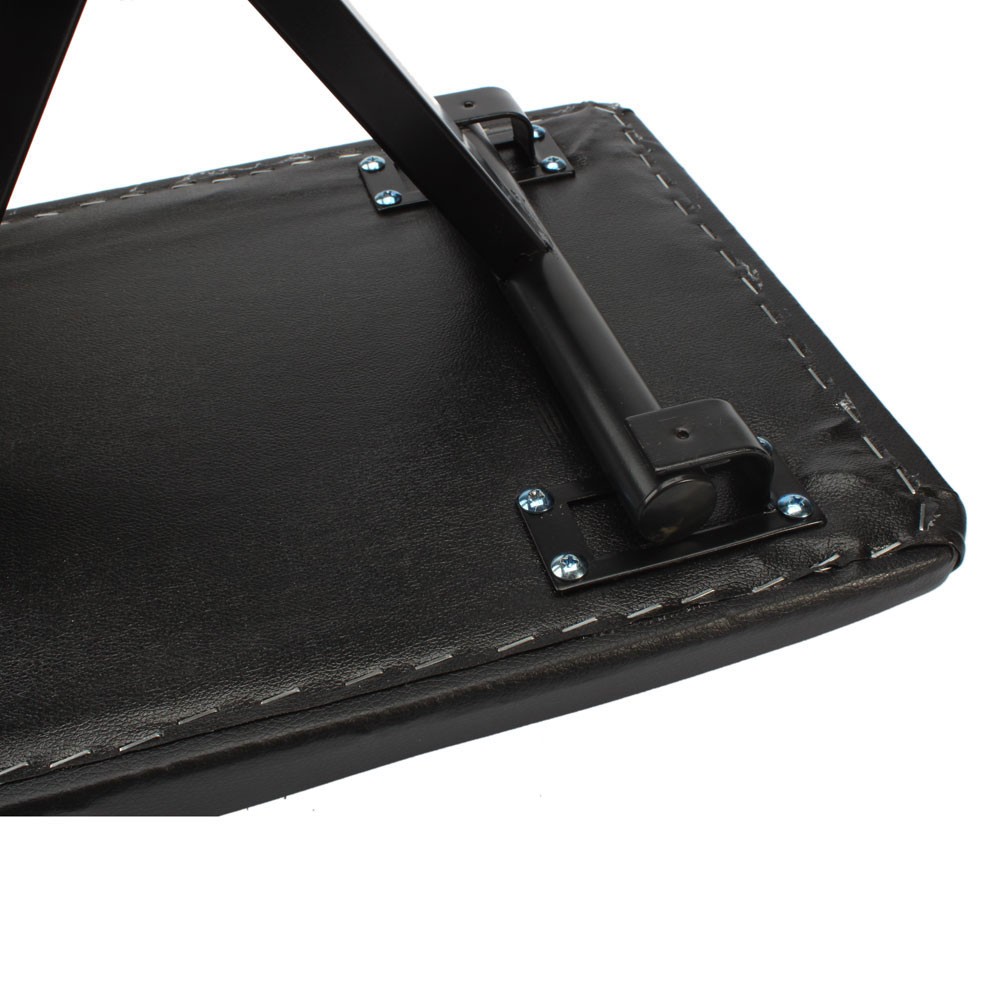 High Quality Adjustable Folding Piano Bench Stool Seat Black