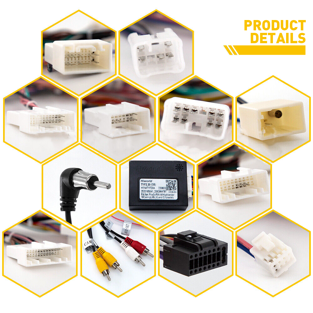 For Toyota Car Stereo Radio Power Harness Cable Wire Adapter Support JBL AMP