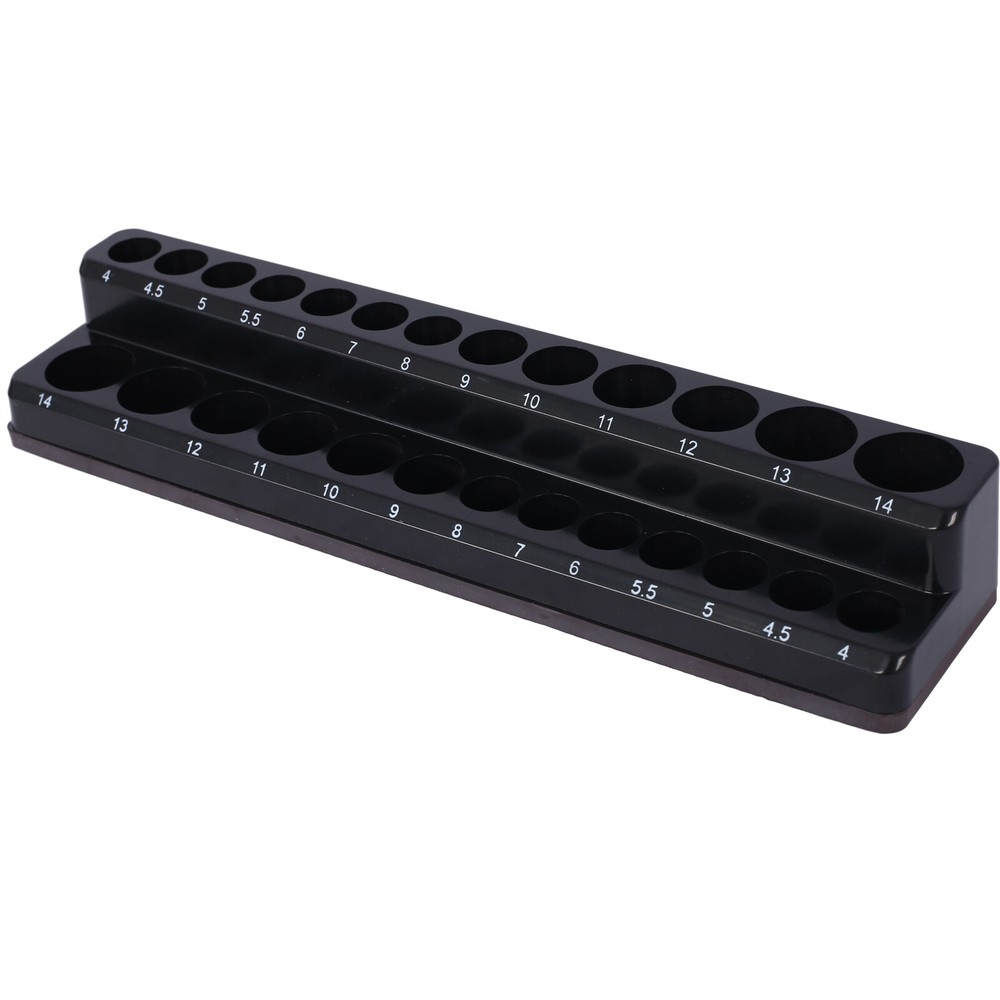 Magnetic Socket Organizer Set 141 slots Socket Trays Set Includes 1/4" 3/8" 1/2"