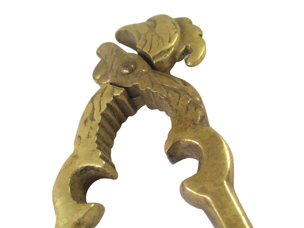 Vintage SOLID BRASS PARROT NUT CRACKER