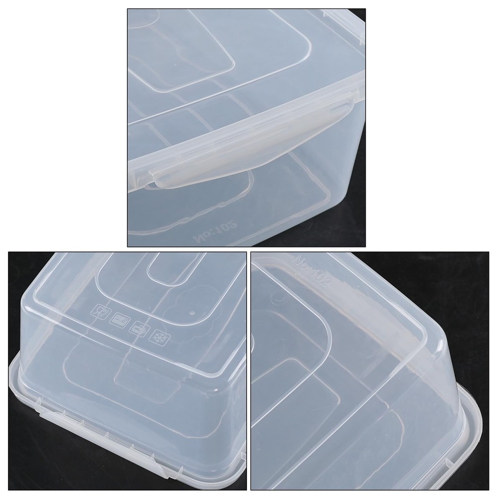 Readsky 14 quart Plastic Storage Bins with Lids, Clear Latching Box, 4 Pack