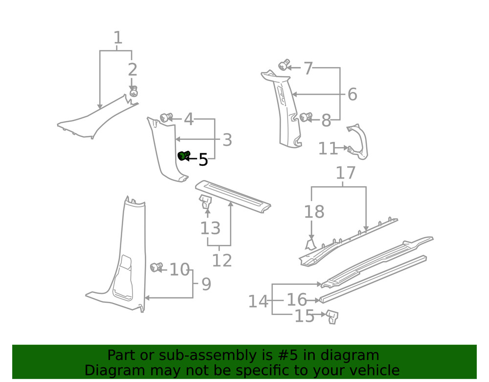 Genuine GM Multi-Purpose Clip 10285935