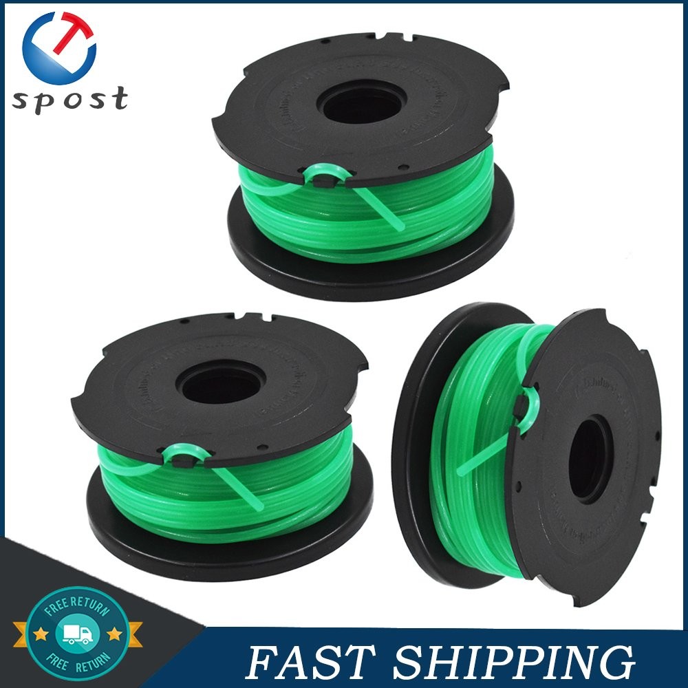 3PC SF-080 String Trimmer Spool Line Replacement For Black & Decker GH3000 Model