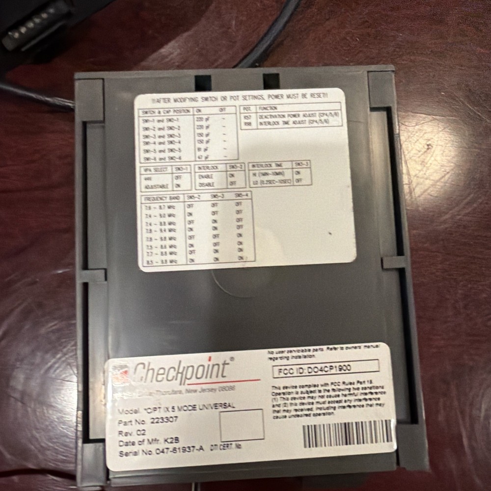 2 CHECKPOINT Counterpoint C/PT IX 5 MODE With Power Adapter