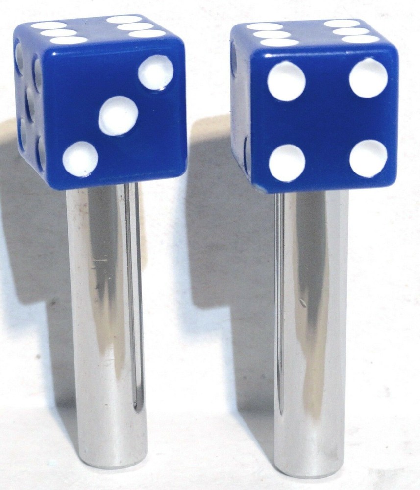Door Lock Knobs Blue Dice Screw on Inside Threaded 10-32 Plastic UP#70043