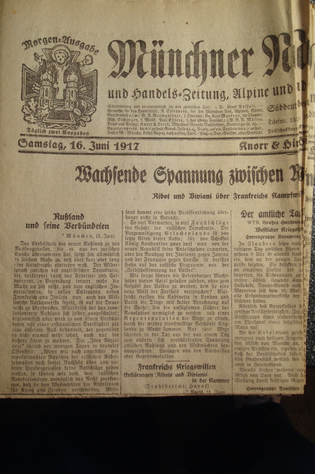 WWI 1917 newspapers 27 papers