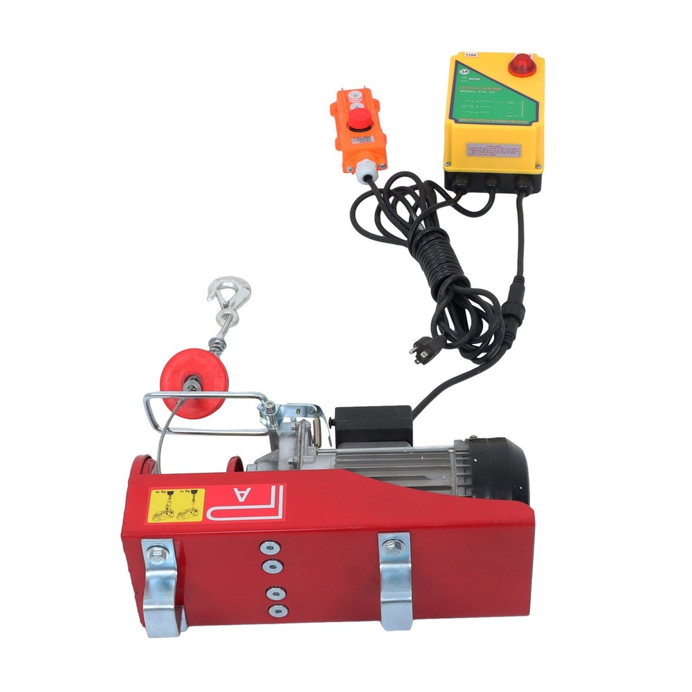 Electric Hoist 1320lbs with Wireless Remote Control,14ft Wired Remote Control
