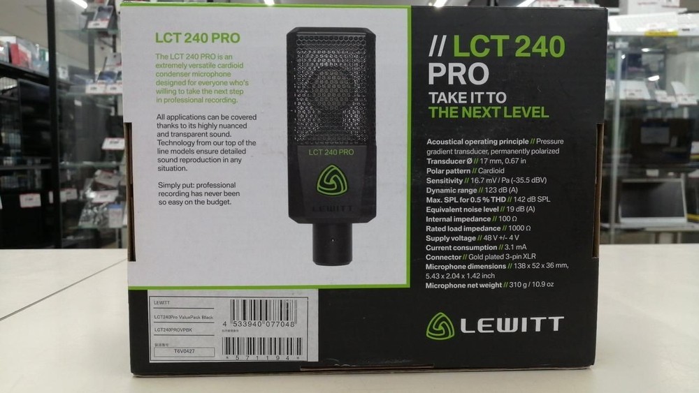 LEWITT Condenser Microphone LCT 240 PRO Used