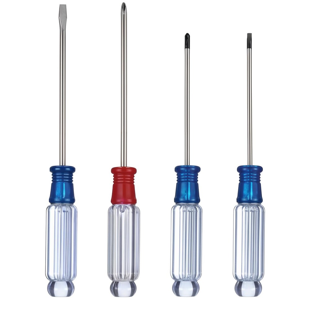 4PCS Small Screwdriver Tool Flat Head and Phillips, Small Screwdriver Set, St...
