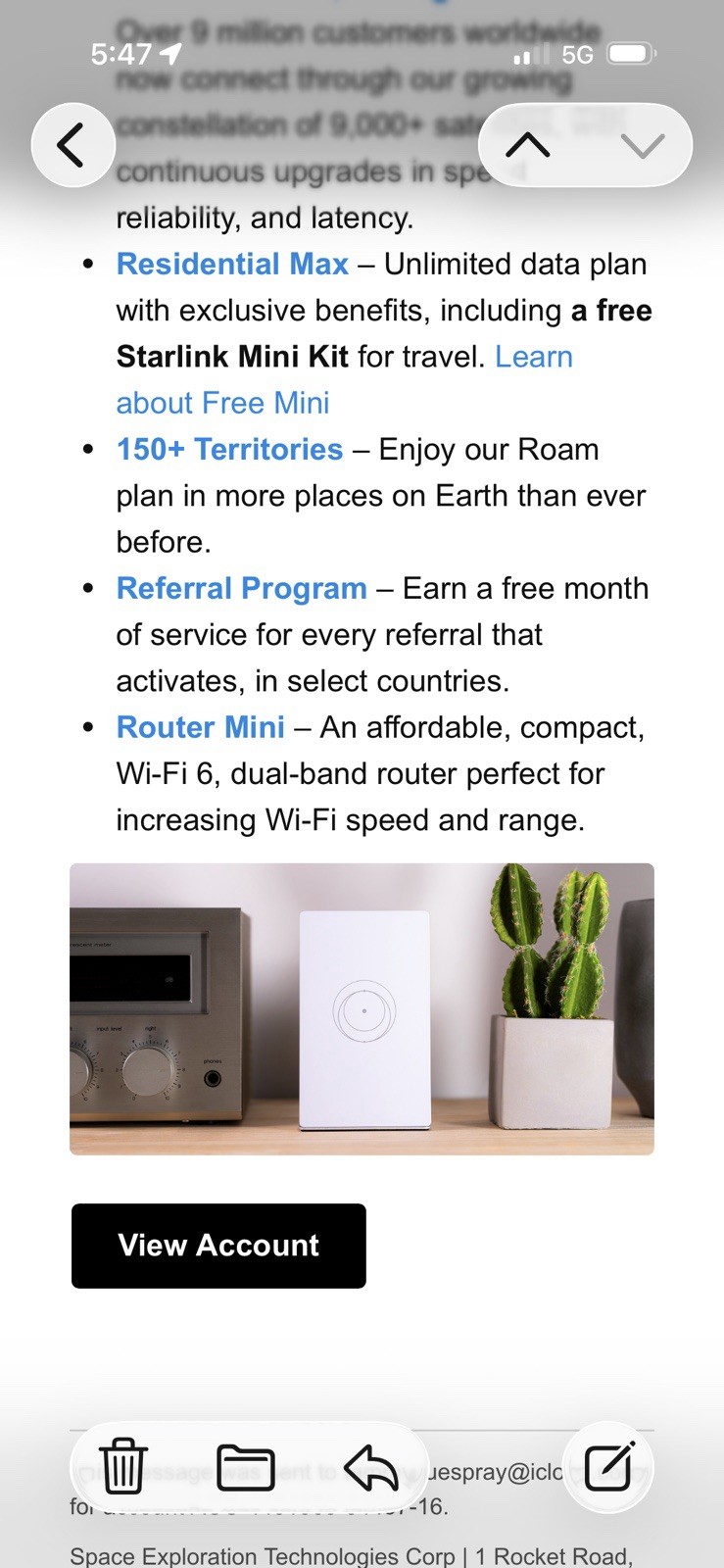 Starlink Standard Kit Satellite Dish Router Pivot Mount SL-1111974-41726-69