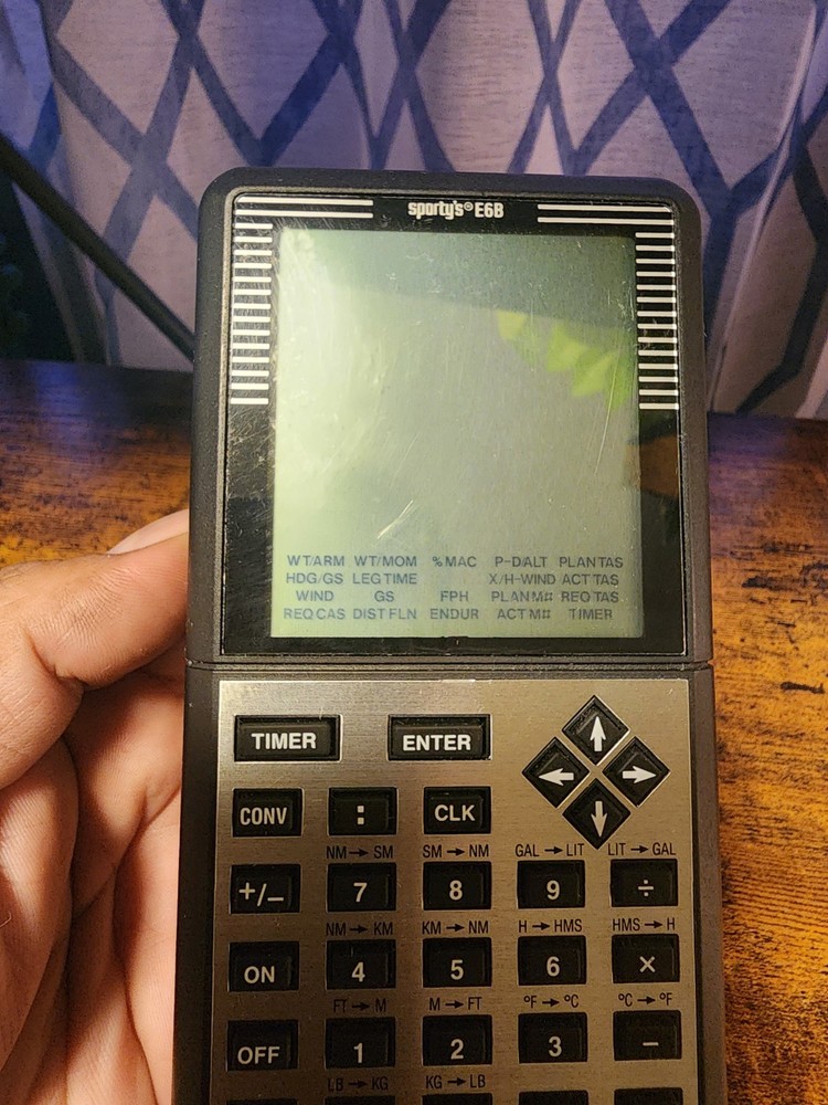 SPORTY'S E6B ELECTRONIC FLIGHT COMPUTER