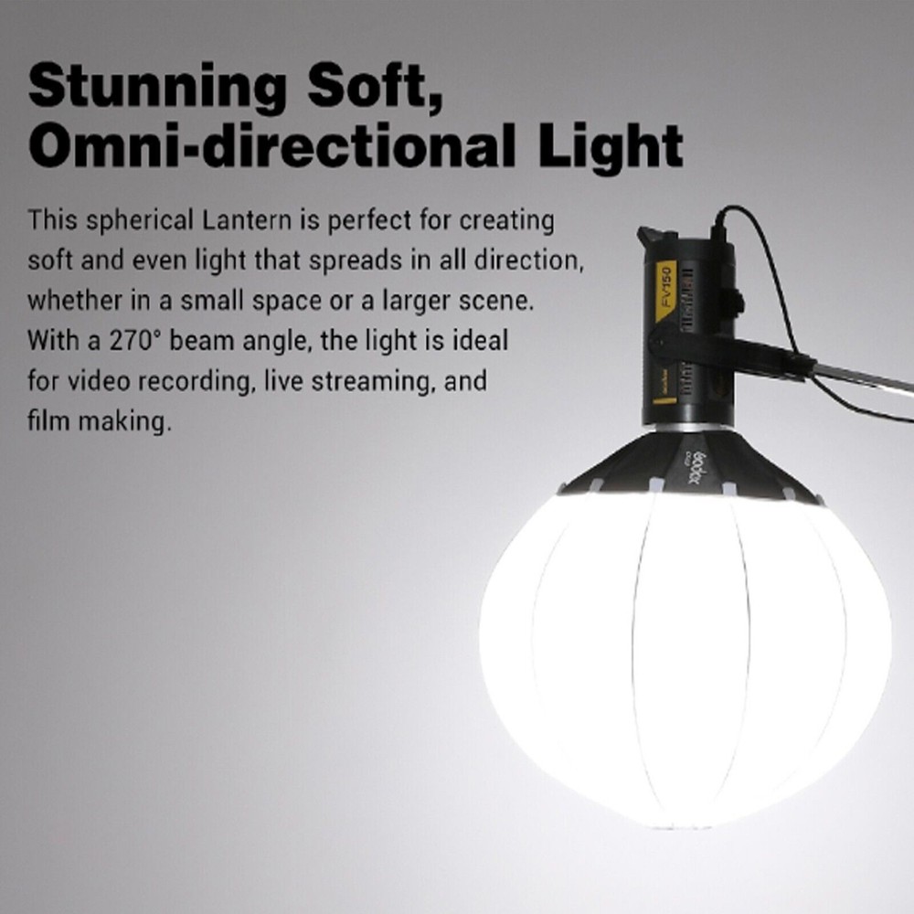 US Godox CS-65D 65cm Lantern Collapsible Softbox For Bowens Mount Studio Flash