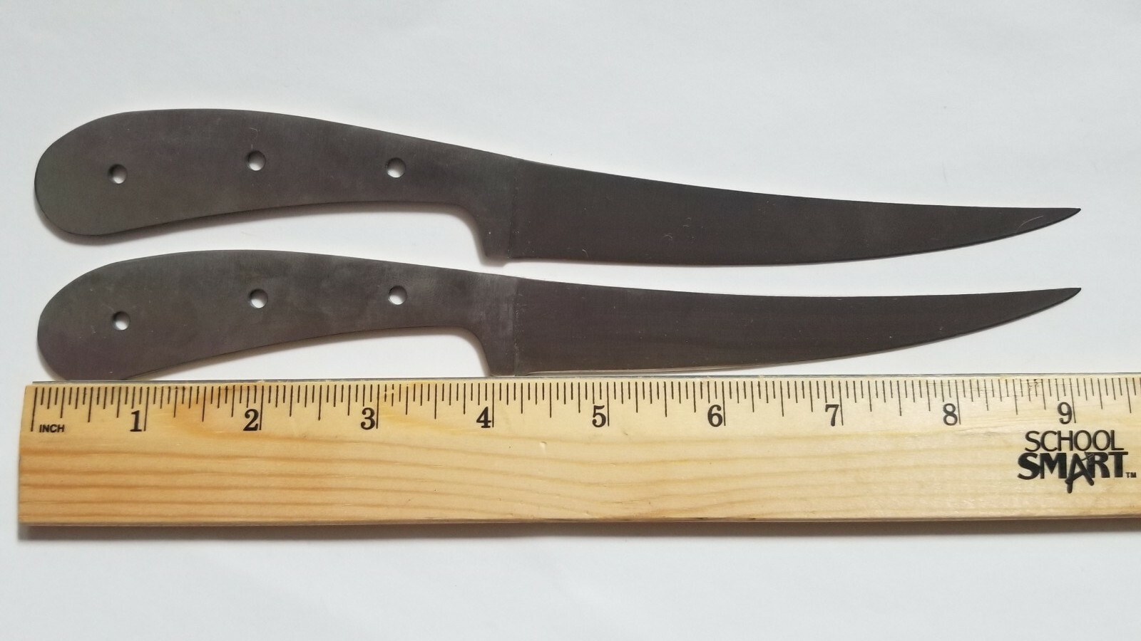 Lot of 2 - "Kodiak" Style Fish Fillet Blade Knife Making Blank - Stainless Steel