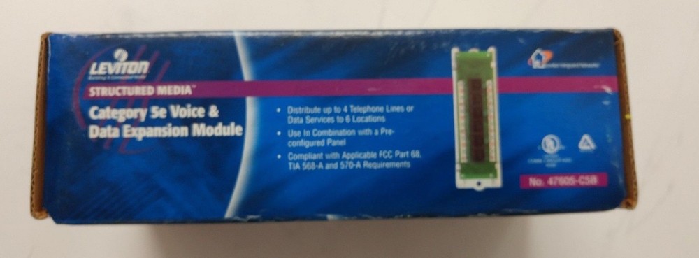 Leviton 47605-C5B Category 5 Voice and Data Module