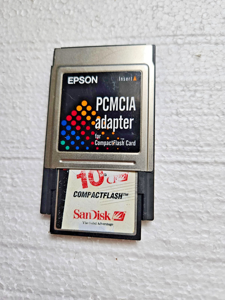 EPSON CompactFlash PC Card Adapter With 3 Flash /lexar/kington/sadisk